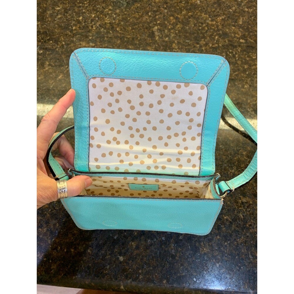 Kate Spade Wellesley Flynn Tiffany Blue Crossbody Purse EUC - Picture 8 of 8